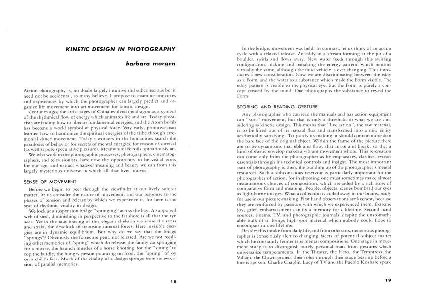 Kinetic Design In Photography