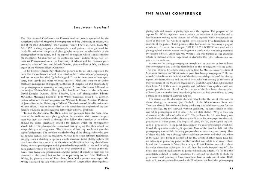 The Miami Conference