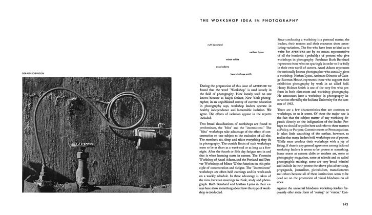 The Workshop Idea In Photography