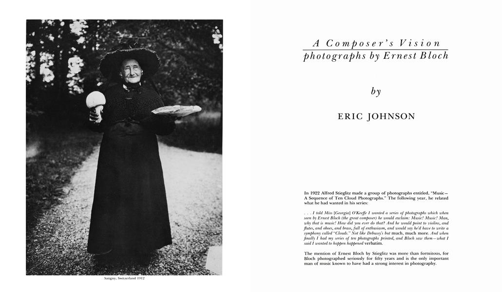 A Composer's Vision: Photographs By Ernest Bloch 