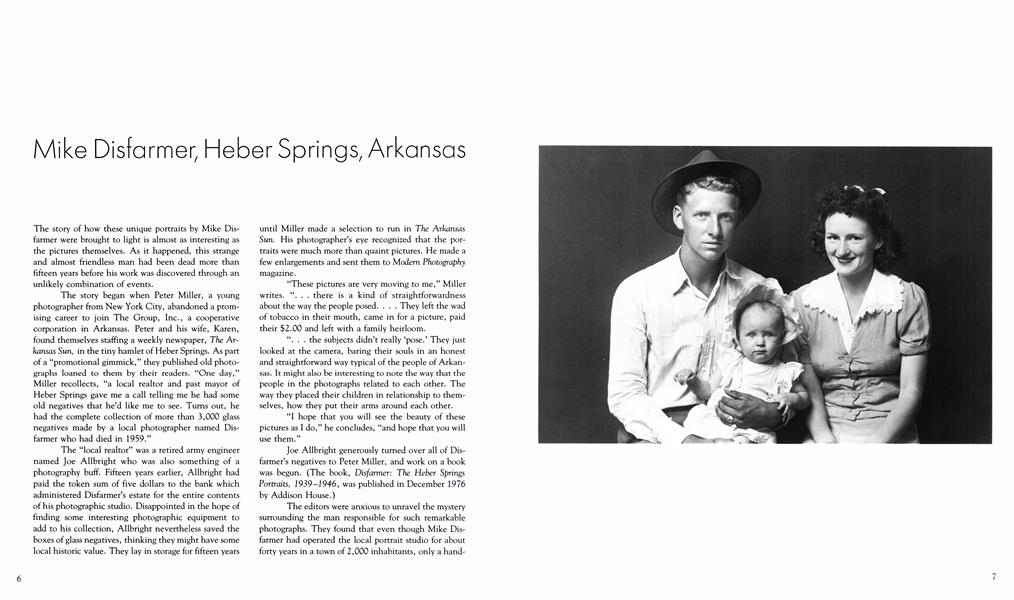 Mike Disfarmer, Heber Springs, Arkansas