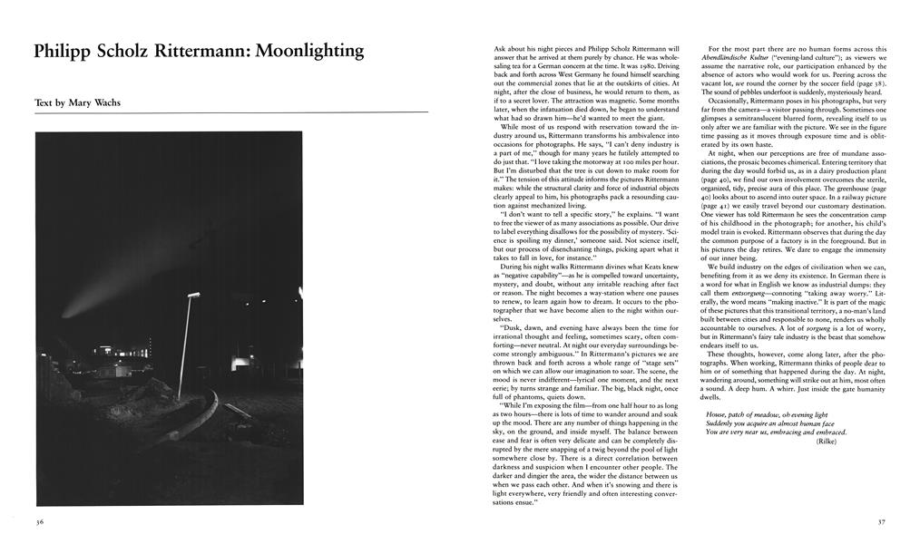 Philipp Scholz Rittermann: Moonlighting