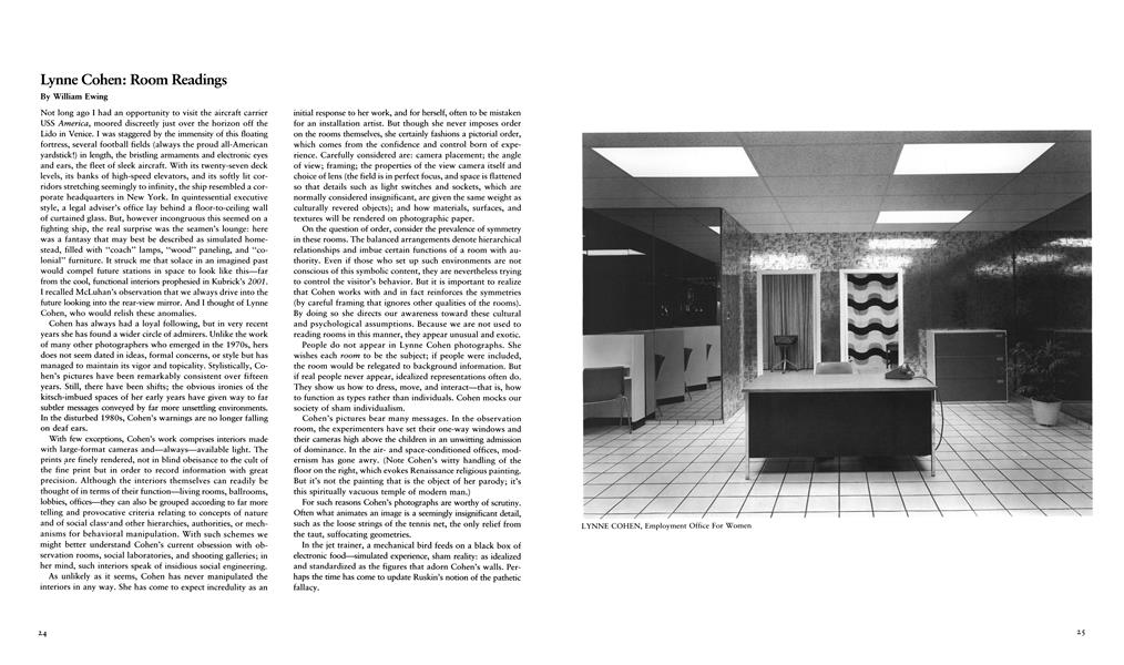 Lynne Cohen: Room Readings