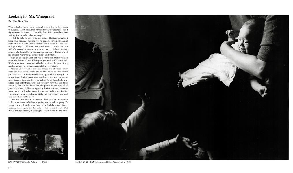 Looking For Mr. Winogrand