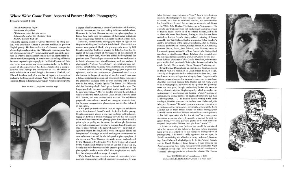 Where We’ve Come From: Aspects Of Postwar British Photography