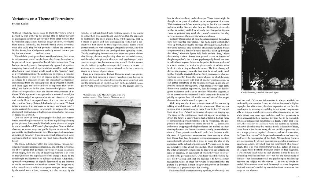 Variations On A Theme Of Portraiture