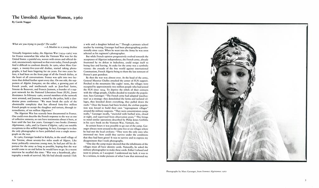 The Unveiled: Algerian Women, 1960