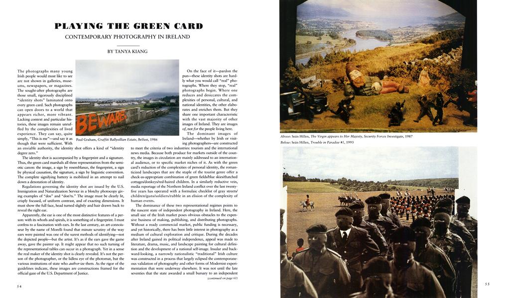 Playing The Green Card