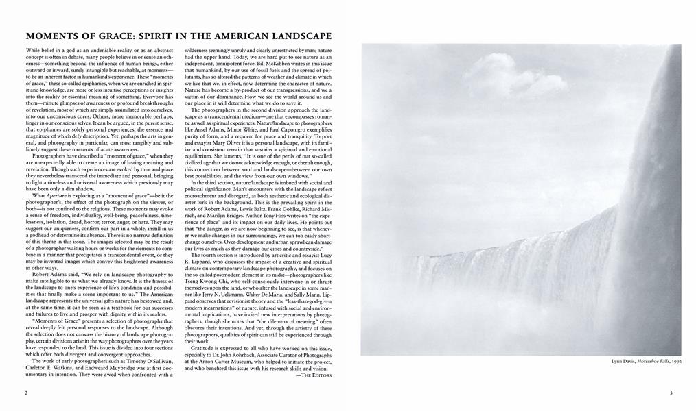 Moments Of Grace: Spirit In The American Landscape