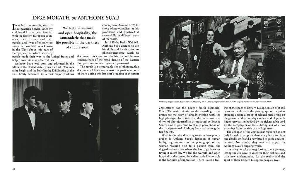 Inge Morath On Anthony Suau