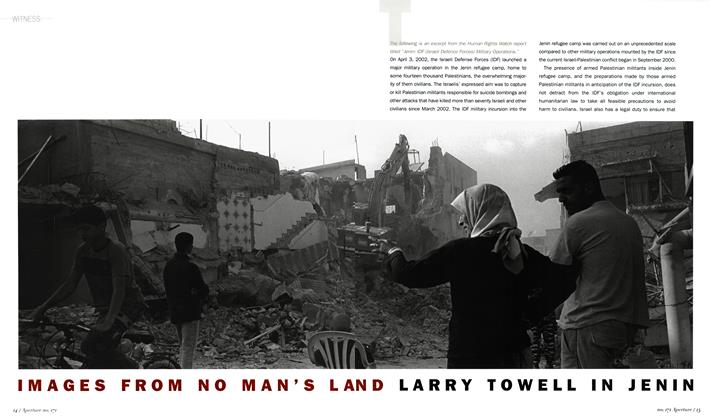 Images From No Man's Land Larry Towell In Jenin