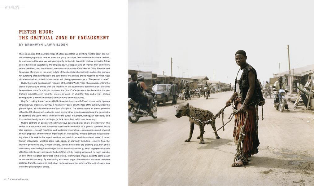 Pieter Hugo: The Critical Zone Of Engagement