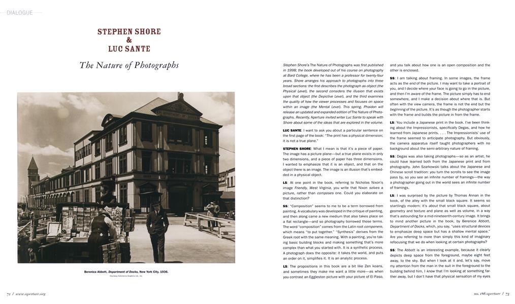 Stephen Shore & Luc Sante