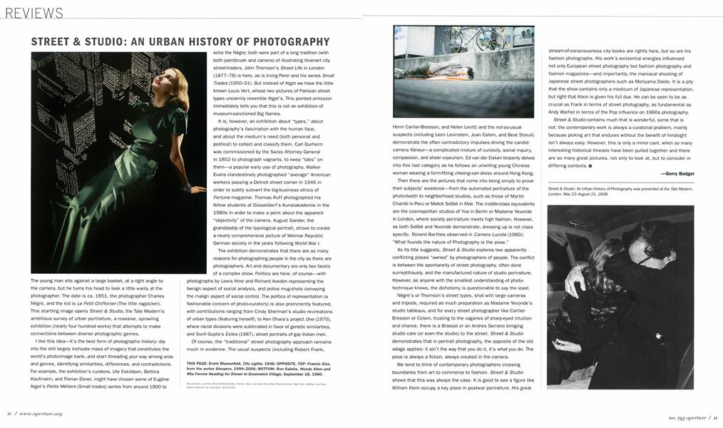 Street & Studio: An Urban History Of Photography
