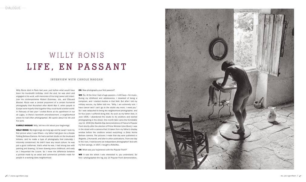 Willy Ronis Life, En Passant