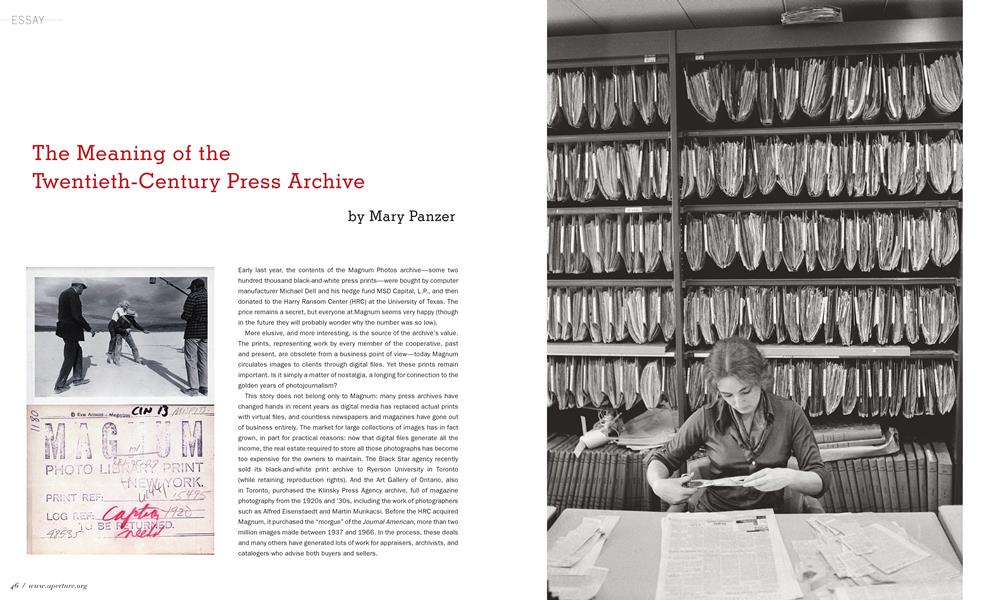 The Meaning Of The Twentieth-Century Press Archive