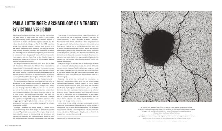 Paula Luttringer: Archaeology Of A Tragedy