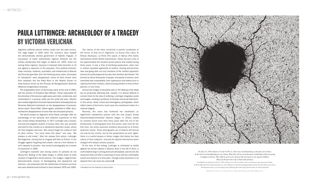 Paula Luttringer: Archaeology Of A Tragedy