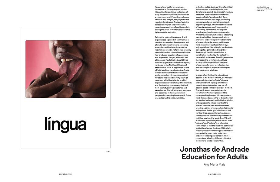 Jonathas De Andrade Education For Adults