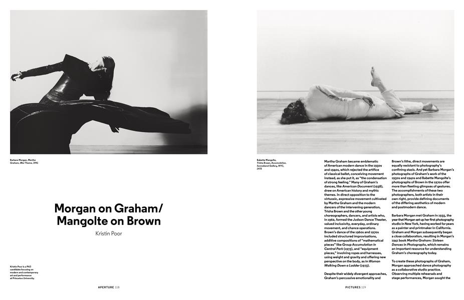 Morgan On Graham/ Mangolte On Brown