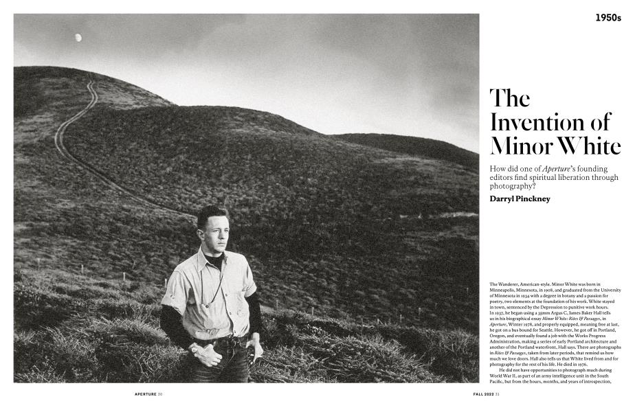 1950s The Invention of Minor White