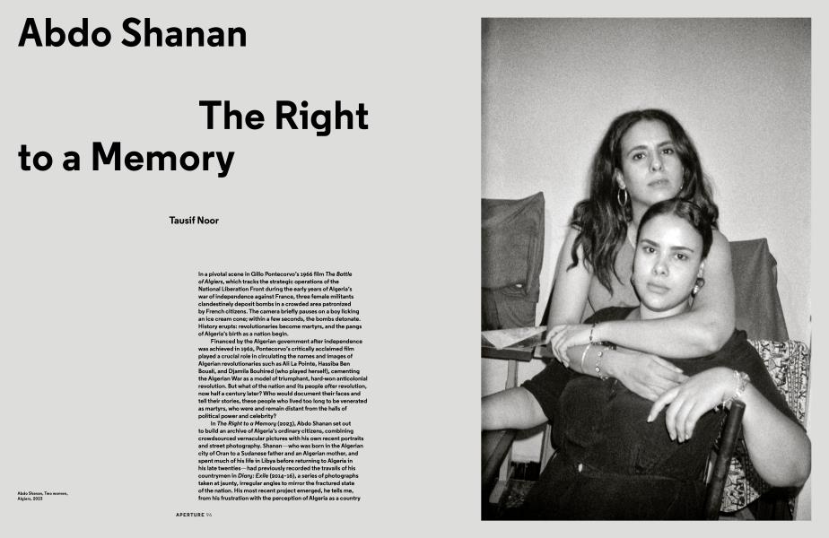 Abdo Shanan The Right To A Memory